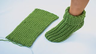 The simplest knitted socks for beginners [upl. by Gavrah540]