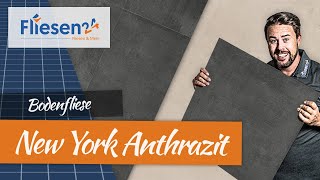 Bodenfliese  New York Anthrazit  Betonoptik mit SlipStop Effekt [upl. by Aicire]