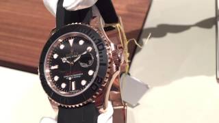 Basel 2015現場直擊：Rolex YachtMaster 40 [upl. by Nylknarf]