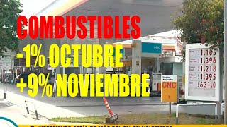 El aumento en el precio del combustible será 9 en noviembre [upl. by Gnart520]