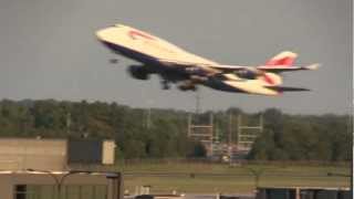 British Airways 747400 Takeoff [upl. by Analra]