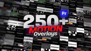 Animated Motion Overlays Pack For Premiere Pro Glitch Old Film VHS  TV Bad Signal amp More [upl. by Yraccaz735]