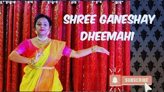 Shree Ganeshay Dheemahi  Dance cover by Moni  Classical dance  Ganesh chaturthi [upl. by Kelcie]