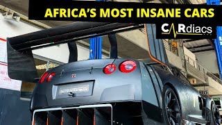 AFRICAS CRAZIEST RACE TEAM 1000HP PORSCHE SHOOTS MASSIVE FLAMES 700HP FERRARI 599 LAUNCH [upl. by Nazario]