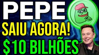 🚨URGENTE  PEPE COIN AGORA [upl. by Castillo432]