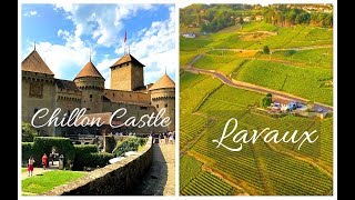 Lavaux Vineyard Terraces  UNESCO World Heritage Site  Chillon Castle  DJI Phantom 4  4K [upl. by Anilehcim755]