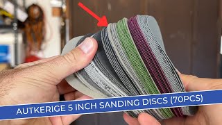 Autkerige Sanding Discs Review Perfect for Wood Metal amp More 70pcs Set [upl. by Lledniuq]