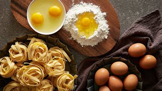 How to Make Basic Homemade Fettuccine Egg Pasta [upl. by Fogg]