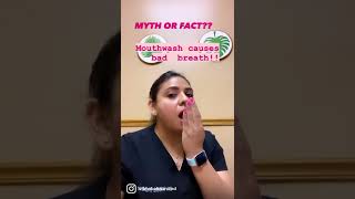 Mouthwash Bad breath due to mouthwash Myth or Fact [upl. by Flatto]