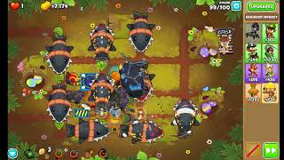 Beating CHIMPS with only towers that gain you income round 99 [upl. by Ellehcram]