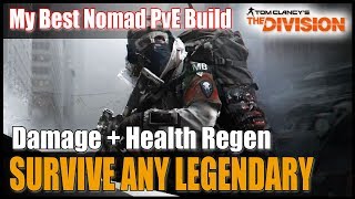 The Division  Best Nomad PvE Build  Survive any Legendary Missions with this  183 Gameplay [upl. by Dnomal]