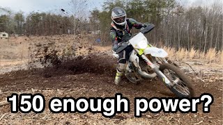 Does the Husqvarna TE150i  KTM 150 XCW have enough power  Long term review part 0 [upl. by Anaud]