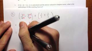 COMPASS Q3 Numerical SkillsPrealgebra official practice problems [upl. by Luamaj]