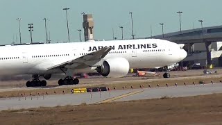 3 Minutes of International Take off Action at DFW [upl. by Dirrej727]