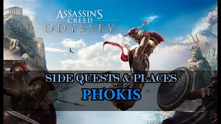 Assassins Creed Odyssey  Phokis Side Quests amp Places [upl. by Aluap225]