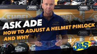 Ask Ade  How to adjust a helmet pinlock and why  JampS Accessories Ltd [upl. by Hesler]