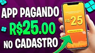 GANHE R 30 REAIS NO CADASTRO APLICATIVO PAGANDO NO CADASTRO CADASTRE E GANHE 2024✅ [upl. by Yecaj]