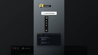 Custom side menu by JavaScript webdesign javascript css [upl. by Nairrad317]