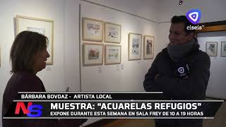 Muestra quotAcuarelas Refugiosquot en sala Frey [upl. by Dulci]