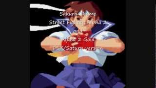 Sakura theme  PSX ONLY VERSION Street Fighter Alpha 2 and Alpha 2 Gold [upl. by Gibson]