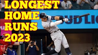 MLB  Top 10 Longest Home Runs April May 2023 [upl. by Fernando627]