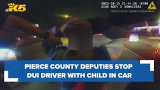 Pierce County deputies stop DUI pursuit after woman calls from the car child found inside [upl. by Eiral797]