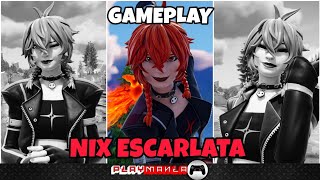 👾 Gameplay NIX ESCARLATA nueva SKIN en FORTNITE PS5 👾 [upl. by Halima]