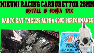 How to install Racing Mikuni Tm 28mm CarburetorHonda Tmx 125 alpha [upl. by Acire]