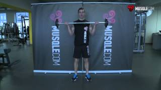 WideGrip Standing Barbell Curl [upl. by Lav]