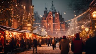 Krakow Poland Christmas market walking tour 4K [upl. by Christi]