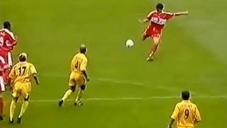 Middlesbrough v Leeds Utd 200001 LEE BOWYER STAMP GOAL [upl. by Publias]