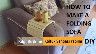 PALETTEN KATLANIR KOLTUK SEHPASI YAPIMI  HOW TO MAKE A FOLDING SOFA DIY [upl. by Asiuol]