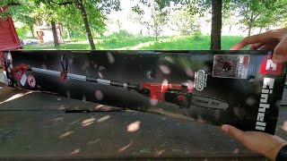 Review amp test Einhell PowerXChange GELC 18 LI T Solo Cordless PoleMounted Pruner [upl. by Salb]