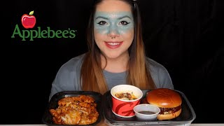 APPLEBEES MUKBANG  SWEET amp SPICY CRISPY CHICKEN SANDWICH LOADED FRIES FOURCHEESE MAC amp CHEESE [upl. by Zacherie164]