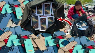 😍Its a lucky time ​ 📲Found Many iPhone 1116 in the Bag  How to restoration phone Cracked [upl. by Acireit]