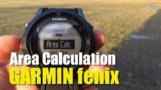 Garmin fenix  tactix  Area Calculation [upl. by Uphemia476]