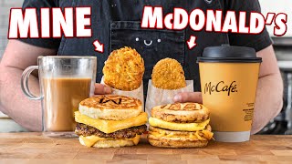 Making The McDonalds McGriddle Meal At Home  But Better [upl. by Ynaiffit]