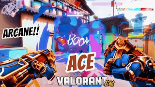 1st ACE with ARCANE🔥 valorant valorantclips [upl. by Dazhahs]