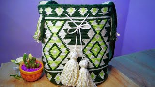 🌺 TUTORIAL Mochila Wayuu Allyson a Crochet  Parte 2 Cuerpo [upl. by Odlabu]