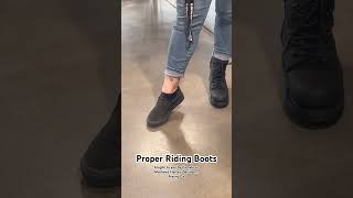 Proper Motorcycle Riding Boots [upl. by Ashlee]