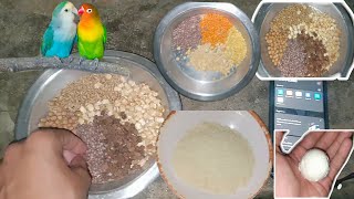 How to make birds homemade organic feeds  how to make Breeding season feeds Uzair Vlogs birds [upl. by Negaet]