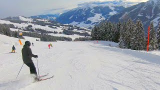 Saalbach Hinterglemm  Austria Ski  5050a  36 km 821 m down 4K Gimbal Double Camera [upl. by Eustashe]