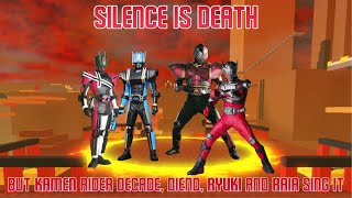 Heisei is Death Silence is Death but Kamen Rider Decade Diend Ryuki amp Raia sing it FNF Cover [upl. by Hterrag]