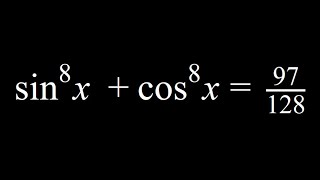 Solving an octic trigonometric equation [upl. by Clifton550]