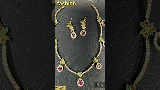 Premium quality ad stone jewellery collection Rs600 order 9047293423 [upl. by Eceertal833]