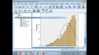 SPSS Histogram with Normal Curve  Easy tutorial by StatisticalGP [upl. by Sig906]