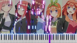 Hatsukoi  Nakanoke no Itsutsugo Gotoubun no Hanayome∬ ED Piano [upl. by Ng]