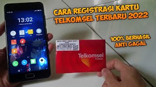 Cara registrasi Kartu Telkomsel Terbaru 2022 [upl. by Shanda695]