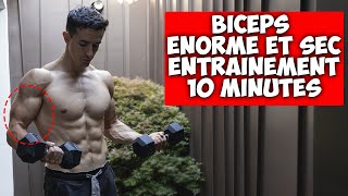 BICEPS ENORME ENTRAINEMENT MAISON 10 MINUTES [upl. by Notnerb]