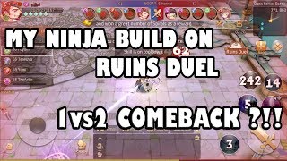 LAPLACE MSEA  MY NINJA BUILD TEST ON RUINS DUEL DEADLY CC COMBONEW GLOVES SKILLS 100SP NINJA [upl. by Noitsuj]